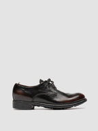 CALIXTE 068 - Schwarze Derby-Schuhe aus Leder
