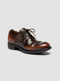 CALIXTE 068 - Brown Leather Derby Shoes - thumb image 3,side view