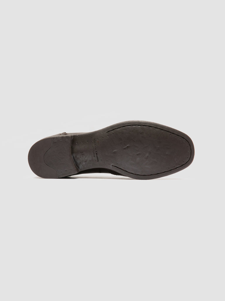CALIXTE 079 - Brown Leather Oxford Shoes