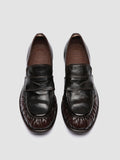 CALIXTE 085 - Brown Leather Penny Loafers - thumb image 2,side view