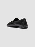 CLOVER 005_W - Schwarze Pennyloafer aus Leder - thumb image 4,side view