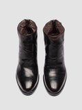 DELICE 001 - Black Leather Zipped Boots - thumb image 2,side view