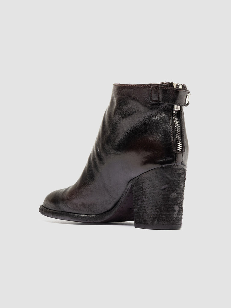 DELICE 001 - Black Leather Zipped Boots