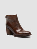 DELICE 001 - Brown Leather Zipped Boots - thumb image 3,side view