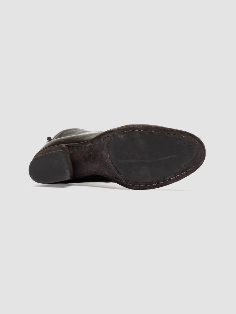 DELICE 001 - Brown Leather Zipped Boots