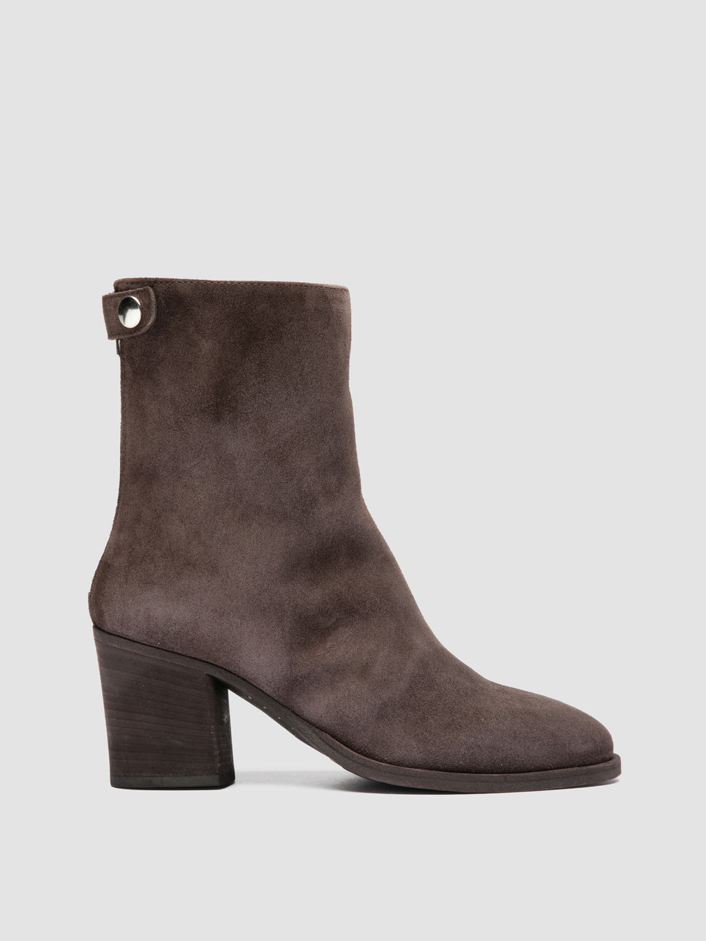 DELICE 002 - Brown Suede Zipped Boots - image 1,side view