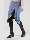 DELICE 004 - Stivali con Zip in Pelle Marrone - thumb image 2,side view