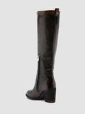 DELICE 004 - Braune Stiefel aus Leder mit Reißverschluss - thumb image 4,side view
