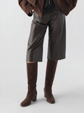DELICE 004 - Stivali con Zip in Pelle Scamosciata Marrone - thumb image 2,side view