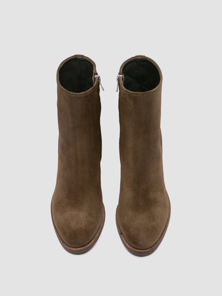 DELICE 005 - Brown Suede Zip Boots