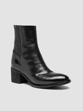 DENNER 127 - Black Leather Zipped Boots - thumb image 3,side view