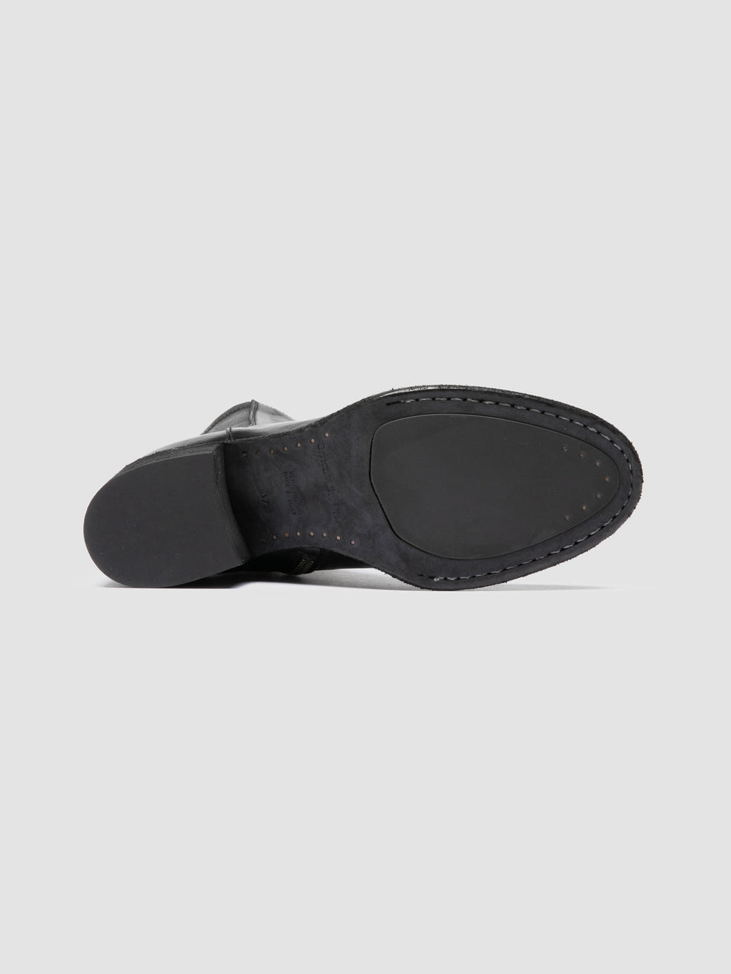 DENNER 127 - Black Leather Zipped Boots - image 5,side view