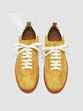 GINNASIO 101 - Sneaker in Pelle e Pelle Scamosciata Gialla - thumb image 2,side view