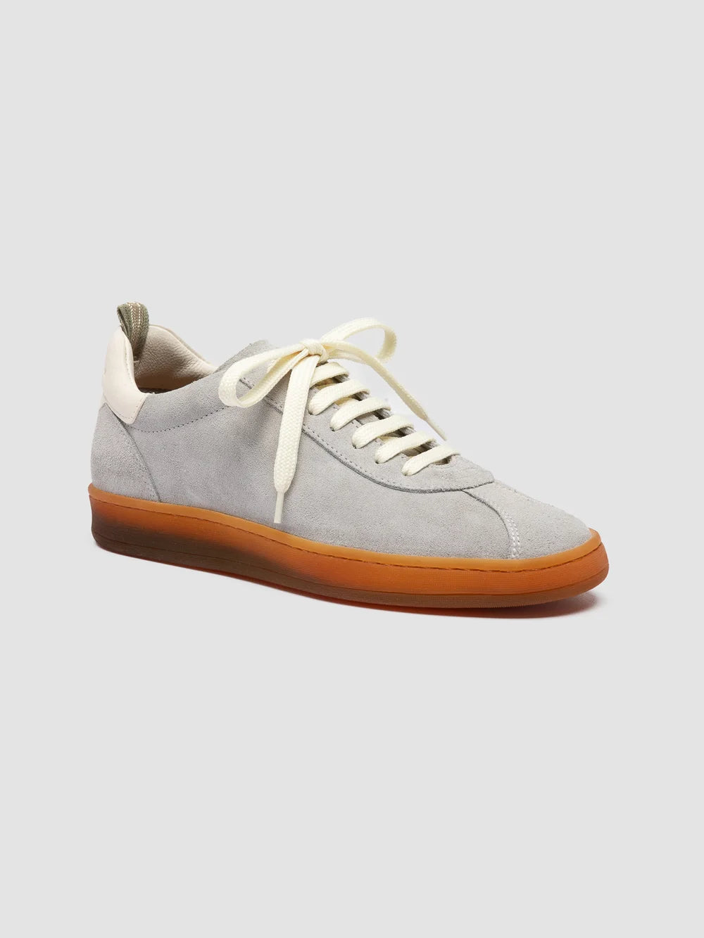 GINNASIO 101 - Grey Leather and Suede Sneakers - image 3,side view
