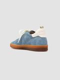 GINNASIO 101 -  Blue Leather and Suede Sneakers - thumb image 4,side view