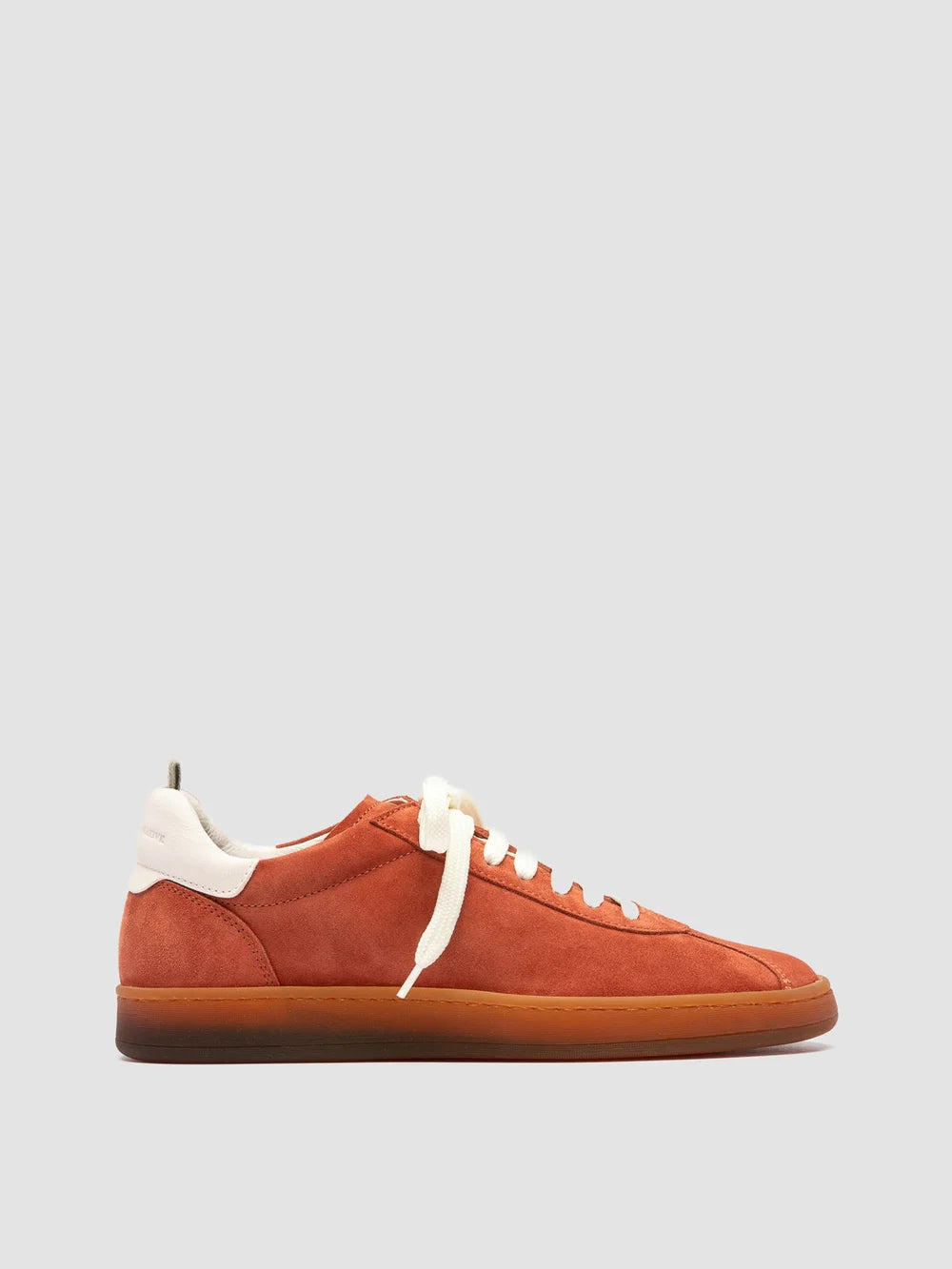 GINNASIO 101 - Sneaker Basse in Camoscio e Pelle Rossa - image 1,side view