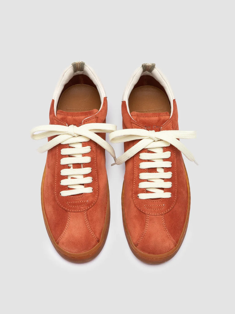 DESTINY 101 - Red Leather and Suede Sneakers-hover