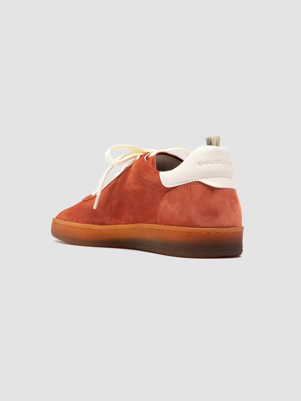 GINNASIO 101 - Sneaker Basse in Camoscio e Pelle Rossa - image 4,side view