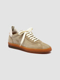 GINNASIO 101 - Brown Leather and Suede Sneakers - thumb image 3,side view