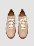 DESTINY 101 - Sneaker in Pelle e Pelle Scamosciata Beige - thumb image 2,side view