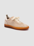 DESTINY 101 - Sneaker in Pelle e Pelle Scamosciata Beige - thumb image 3,side view