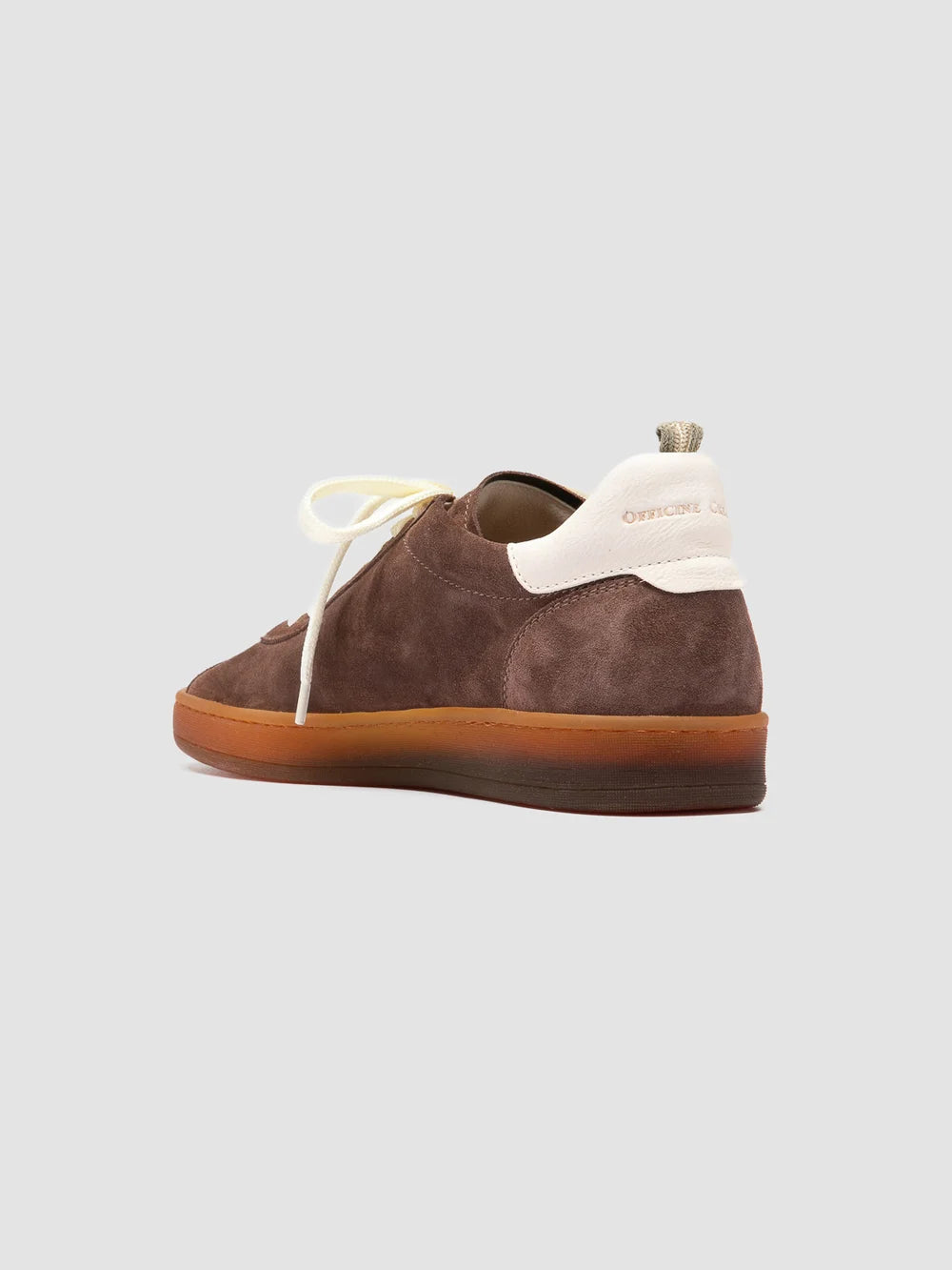 GINNASIO 101 - Sneaker in Pelle e Pelle Scamosciata Marrone - image 4,side view