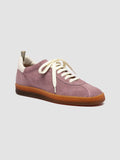 GINNASIO 101 - Sneaker in Pelle e Pelle Scamosciata Rosa - thumb image 3,side view