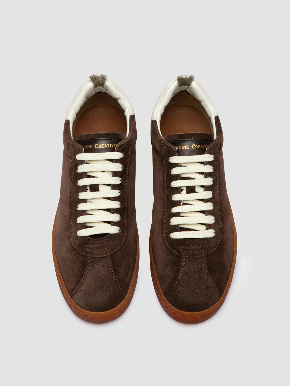 DESTINY 103 - Sneaker in Pelle e Pelle Scamosciata Marrone - image 2,side view