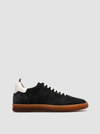 GINNASIO 103 - Blue Leather and Suede Sneakers