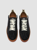 DESTINY 103 - Sneaker in Pelle e Pelle Scamosciata Blu - thumb image 2,side view