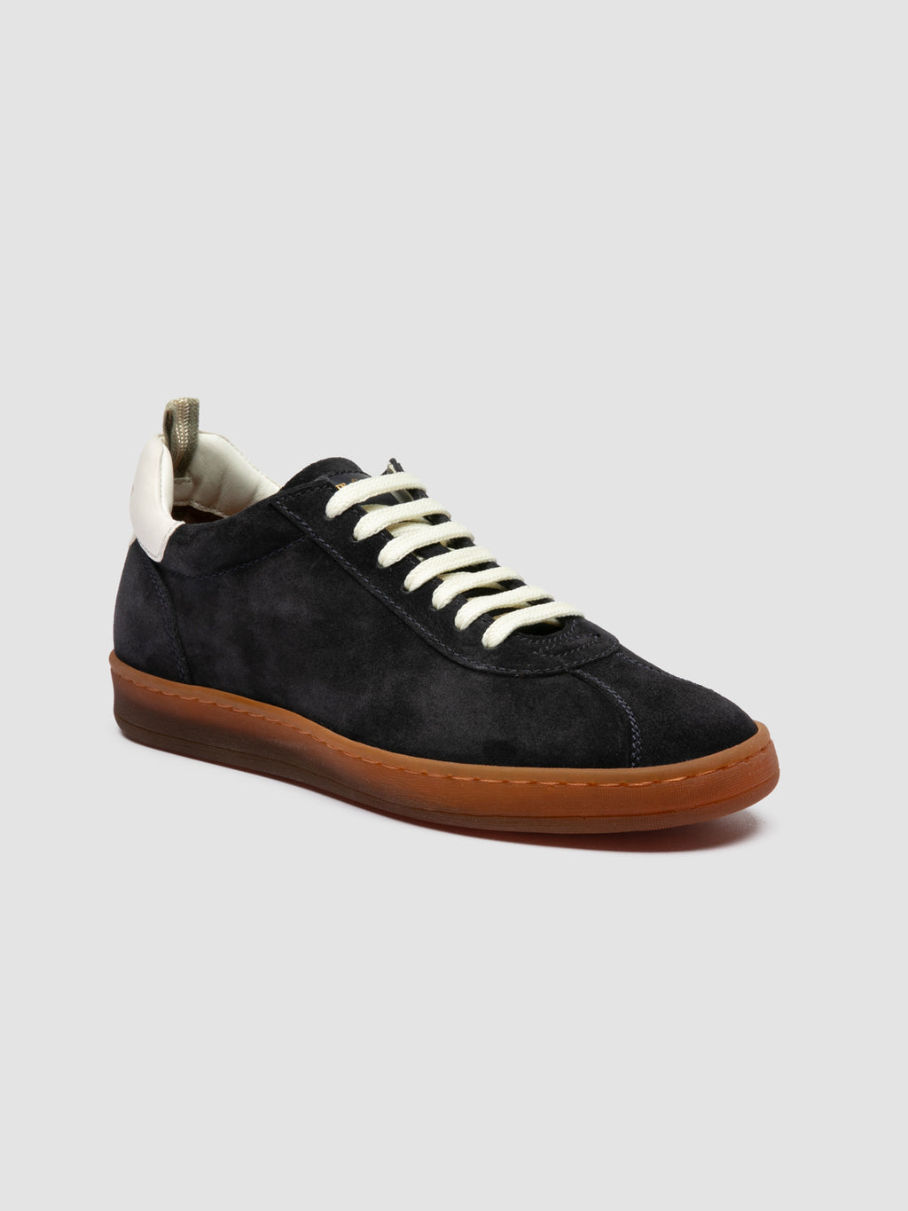 DESTINY 103 - Sneaker in Pelle e Pelle Scamosciata Blu - image 3,side view