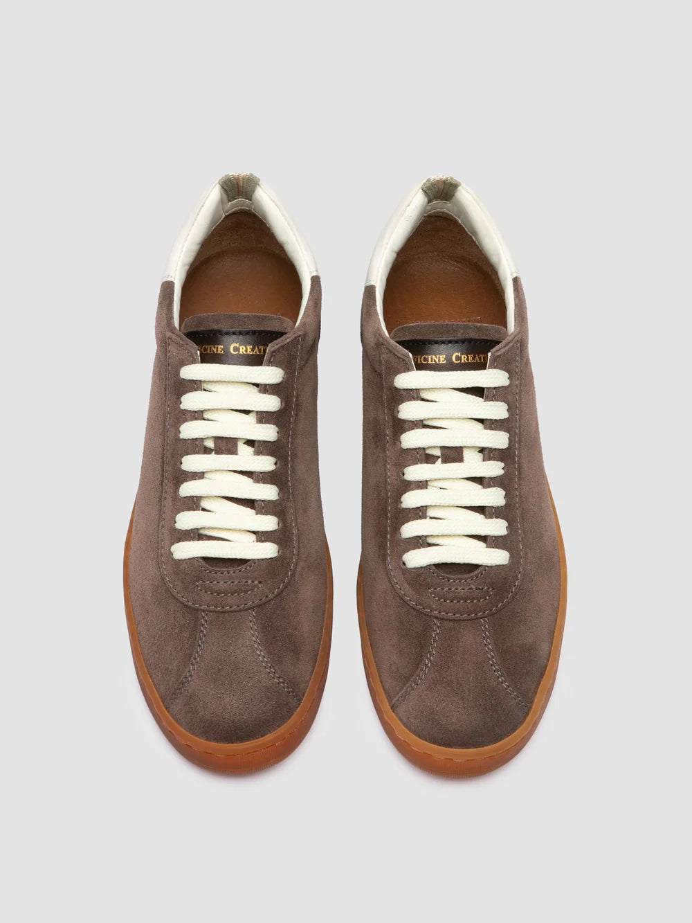 DESTINY 103 - Sneaker in Pelle e Pelle Scamosciata Marrone - image 2,side view