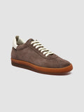 DESTINY 103 - Sneaker in Pelle e Pelle Scamosciata Marrone - thumb image 3,side view