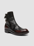 DIARY 114 - Brown Leather Zip Boots - thumb image 3,side view
