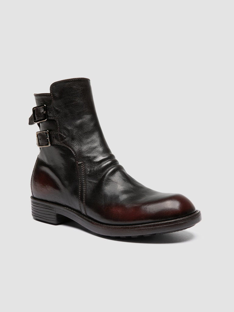 DIARY 114 - Brown Leather Zip Boots