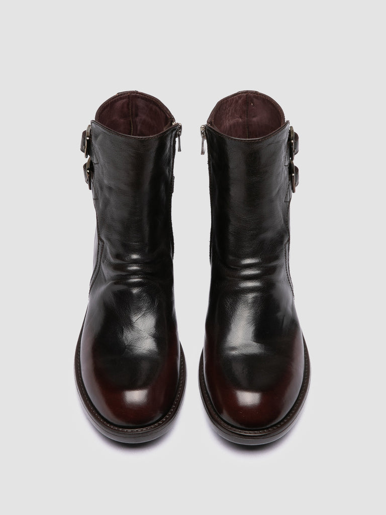DIARY 114 - Brown Leather Zip Boots