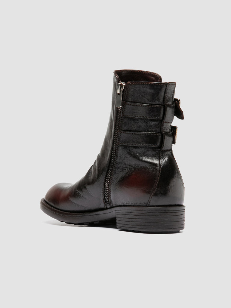 DIARY 114 - Brown Leather Zip Boots