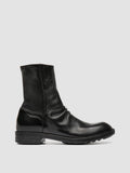 DIARY 115 - Black Stretch Leather Boots - thumb image 1,side view