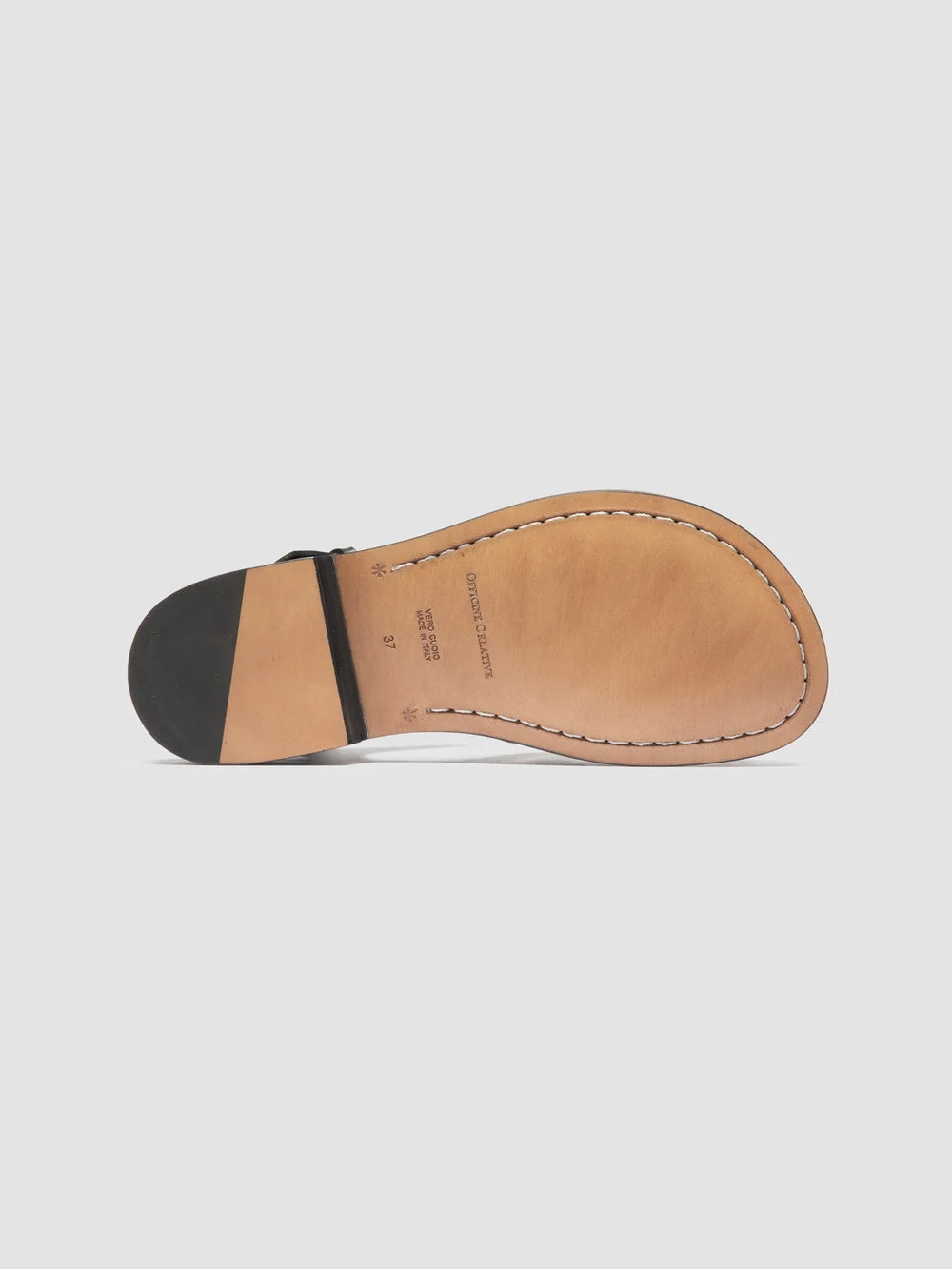 EMERALD 013 - Black Leather Fisherman Sandals - image 5,side view