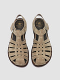 SMARAGD 013 - Braungraue Fischersandalen aus Wildleder - thumb image 2,side view