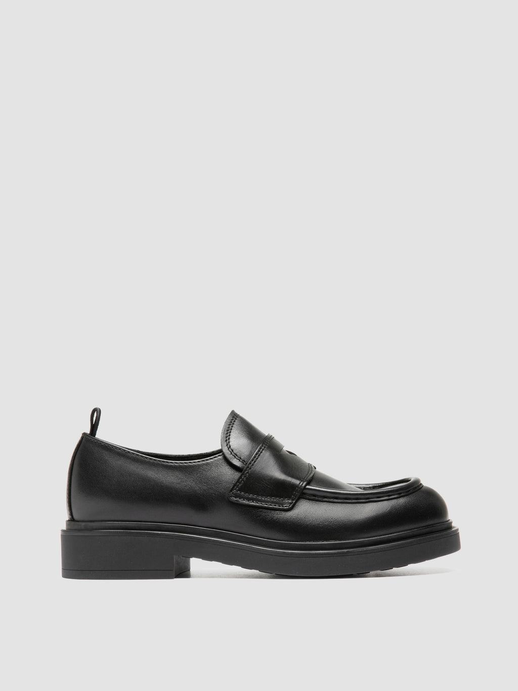 ENGINEER 101 - Black Leather Loafers - image 1,side view