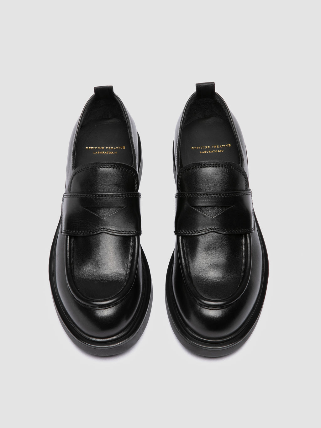 ENGINEER 101 - Black Leather Loafers - image 2,side view