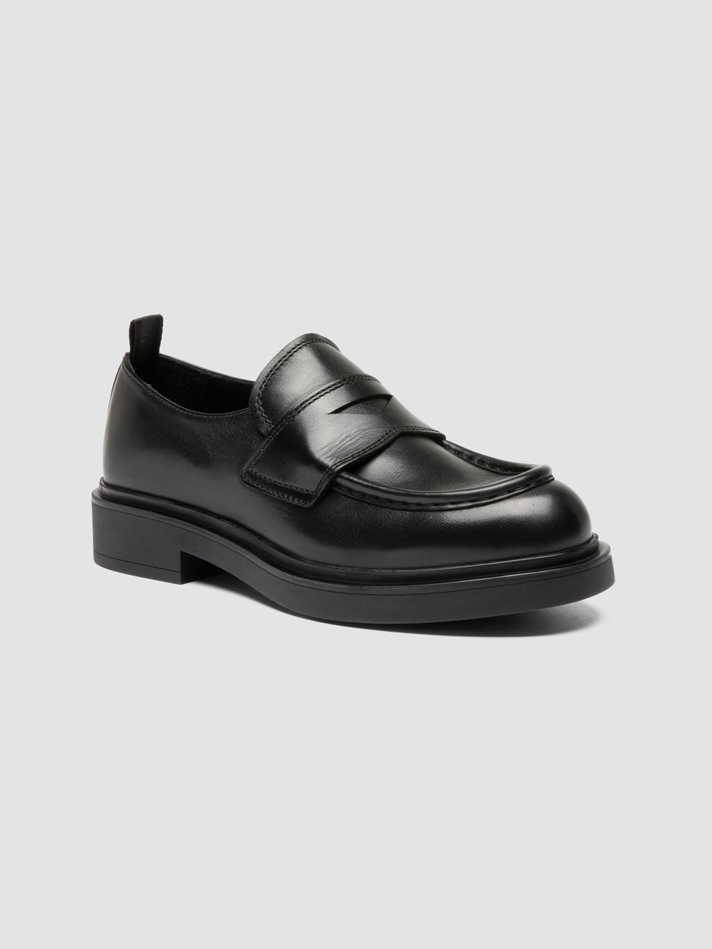 ENGINEER 101 - Black Leather Loafers - image 3,side view
