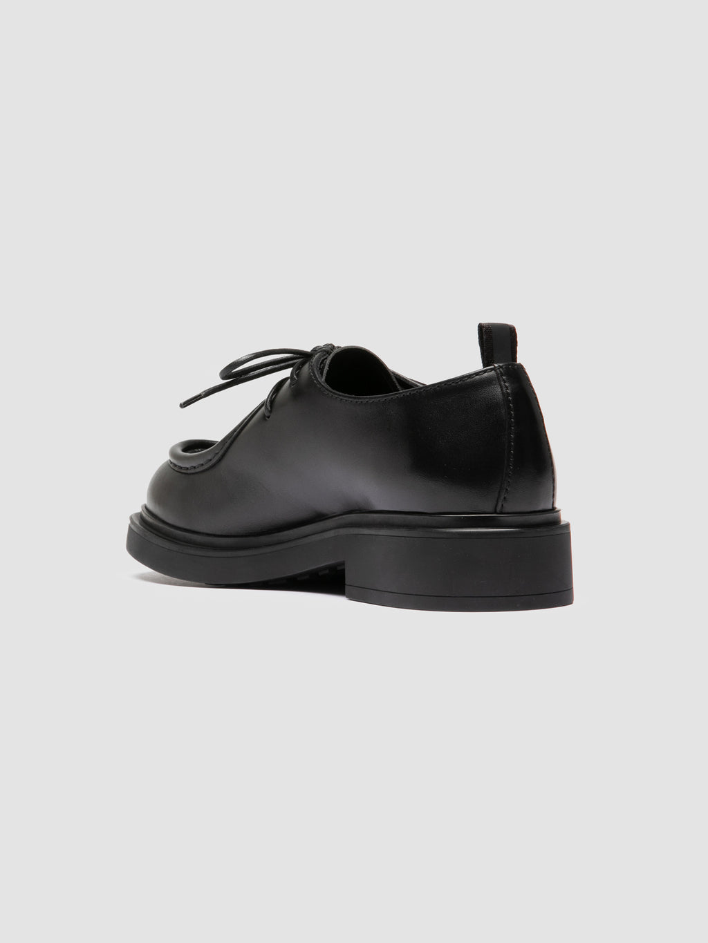 ENGINEER 102 - Schwarze Derby-Schuhe aus Leder - image 4,side view
