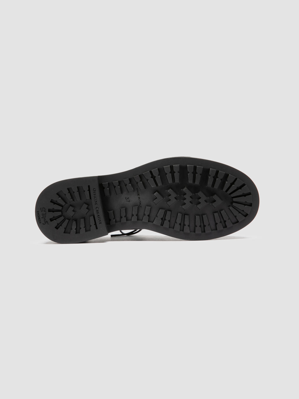 ENGINEER 102 - Schwarze Derby-Schuhe aus Leder - image 5,side view