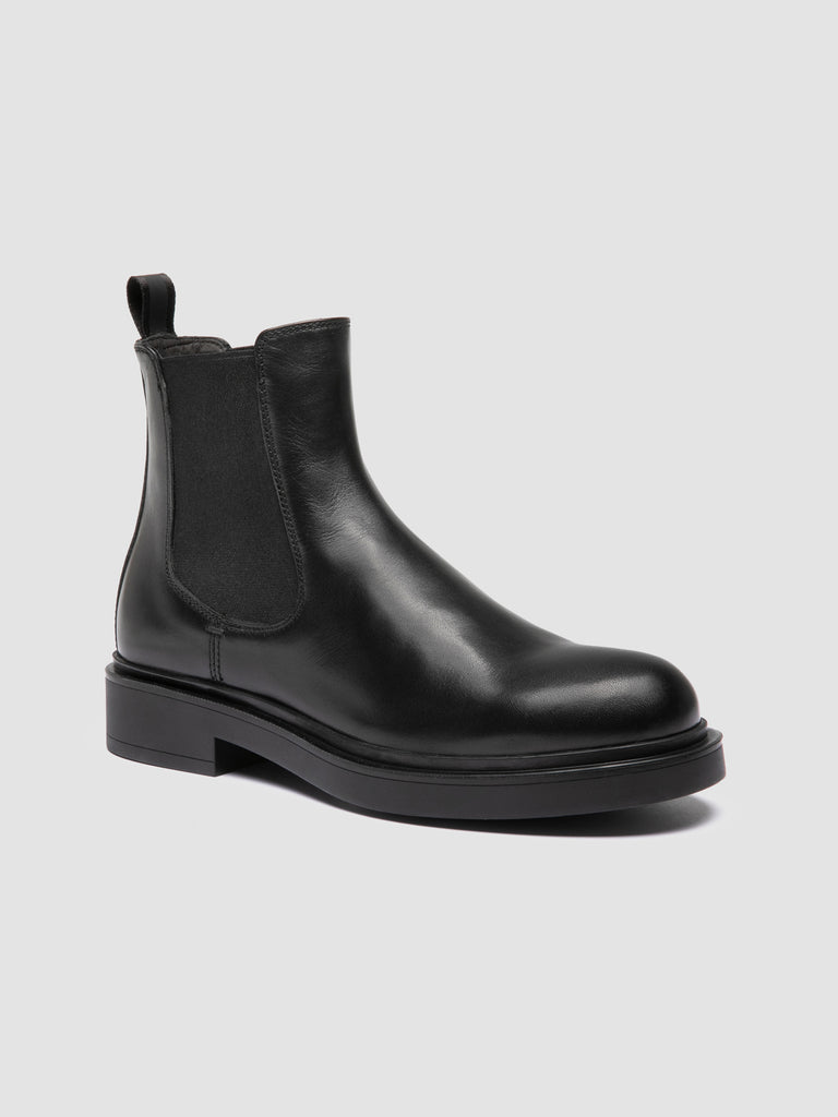 ENGINEER 107 - Black Leather Chelsea Boots