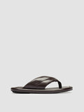 ESTENS 112 - Braune Zehenstegsandalen aus Leder - thumb image 1,side view