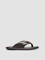 ESTENS 112 - Sandali Infradito in Pelle Marrone