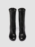 ESTHER 003 - Black Leather Zipped Boots