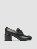 ETHEL 001 - Grüne Penny-Loafer aus Leder - thumb image 1,side view